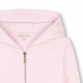 Hooded fleece cardigan MICHAEL KORS for GIRL