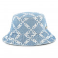 Illustrated denim bucket hat MICHAEL KORS for GIRL