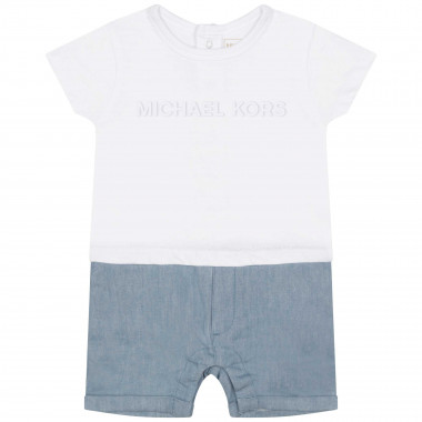 Dual-fabric onesie MICHAEL KORS for BOY