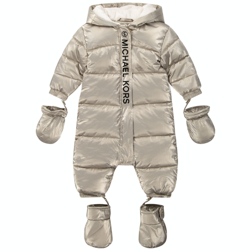 MICHAEL KORS Padded snowsuit baby yellow Kids around