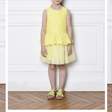 Robe en tulle et organza CHARABIA pour FILLE