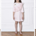 Lightweight milano knit dress CHARABIA for GIRL