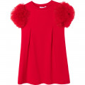Robe avec manches pompons CHARABIA pour FILLE