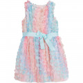 Tulle dress with flowers CHARABIA for GIRL