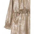 Frilled metallic dress CHARABIA for GIRL
