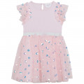 Embroidered tulle dress CHARABIA for GIRL