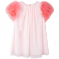 Tulle dress with feathers CHARABIA for GIRL