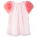 Tulle dress with feathers CHARABIA for GIRL