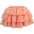 Jupe en tulle pétale CHARABIA pour FILLE