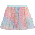 Flowered tulle skirt CHARABIA for GIRL