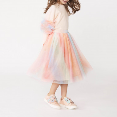 Sparkly tulle shaded skirt CHARABIA for GIRL