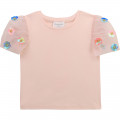 T-shirt avec manches en tulle CHARABIA pour FILLE