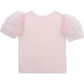T-shirt manches tulle perlées CHARABIA pour FILLE
