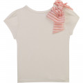 T-shirt interlock con fiocco CHARABIA Per BAMBINA