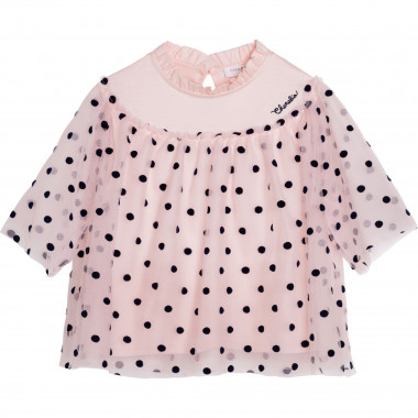 Blusa in tulle a pois  Per 