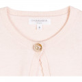 Cardigan tricot bouton fleur CHARABIA pour FILLE