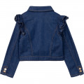 Frilled denim jacket CHARABIA for GIRL