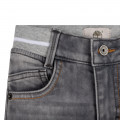 Fleece jeans met 5 zakken TIMBERLAND Voor