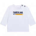 Katoenen T-shirt met ronde hals TIMBERLAND Voor
