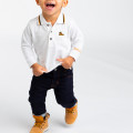 Organic cotton polo shirt with badge TIMBERLAND for BOY