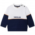 Suéter bicolor de algodón TIMBERLAND para NIÑO
