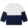 Suéter bicolor de algodón TIMBERLAND para NIÑO