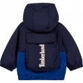 Hooded windcheater with pouch TIMBERLAND for BOY