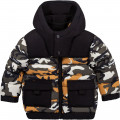 Water-repellent printed down jacket TIMBERLAND for BOY