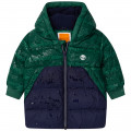 Two-tone puffer jacket TIMBERLAND for BOY