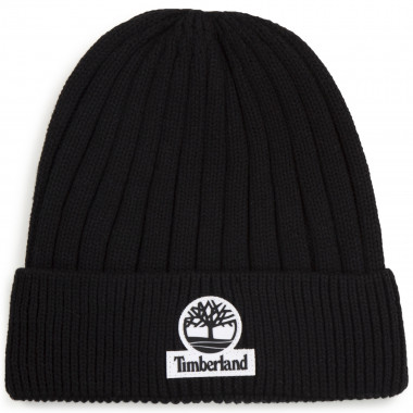 Knitted cotton hat with brim TIMBERLAND for BOY