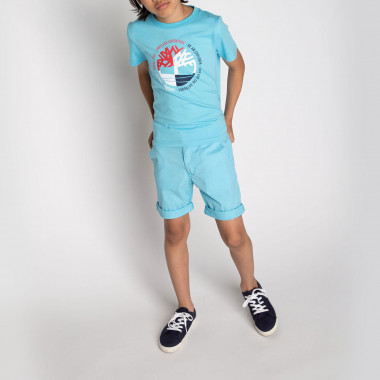 Bermudas de algodón extensible TIMBERLAND para NIÑO