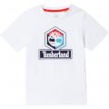 T-shirt cotone bio con stampa TIMBERLAND Per RAGAZZO