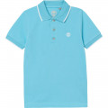 Polo de algodón y manga corta TIMBERLAND para NIÑO