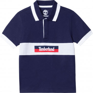 Short-sleeved cotton polo TIMBERLAND for BOY