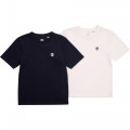 Set da 2 T-shirt in cotone bio TIMBERLAND Per RAGAZZO