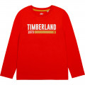 T-shirt met lange mouwen van jersey TIMBERLAND Voor