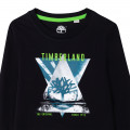 T-shirt manches longues coton TIMBERLAND pour GARCON