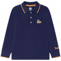 Long-sleeved cotton polo shirt TIMBERLAND for BOY