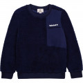Bi-material sweatshirt with pocket TIMBERLAND for BOY