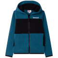 Two-tone jogging cardigan TIMBERLAND for BOY