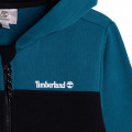 Two-tone jogging cardigan TIMBERLAND for BOY