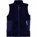 Bi-material sleeveless vest TIMBERLAND for BOY