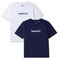 Set van twee katoenen T-shirts TIMBERLAND Voor