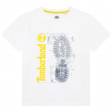 T-shirt with shoe print TIMBERLAND for BOY
