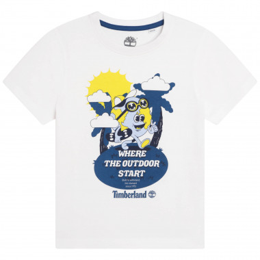 T-shirt with globe print TIMBERLAND for BOY