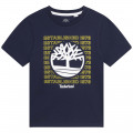 T-shirt met logoprint TIMBERLAND Voor