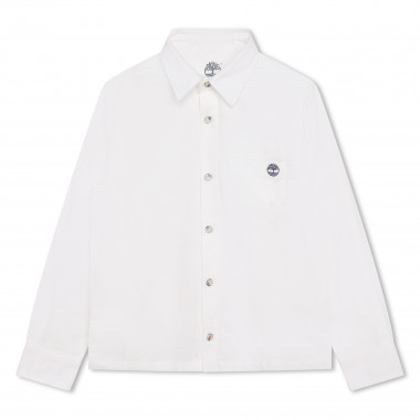 Camicia in cotone con logo TIMBERLAND Per RAGAZZO