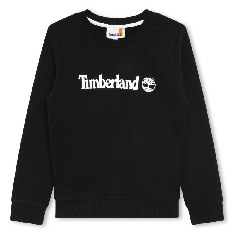 TIMBERLAND Fleece sweatshirt with logo boy black Kids around