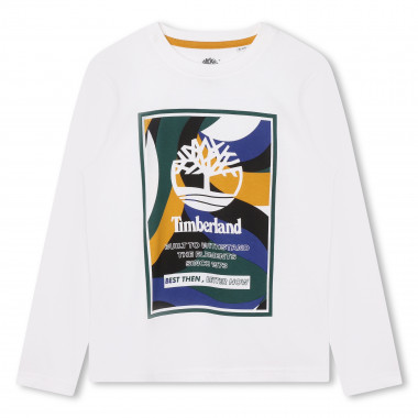 T-shirt met lange mouw en logo TIMBERLAND Voor