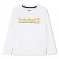 T-shirt with print and message TIMBERLAND for BOY